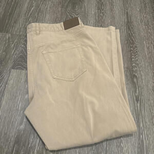 Peter Millar Ultimate Sateen 5 Pocket Pants Mens Size 36x28 Beige MF20B39 Modal